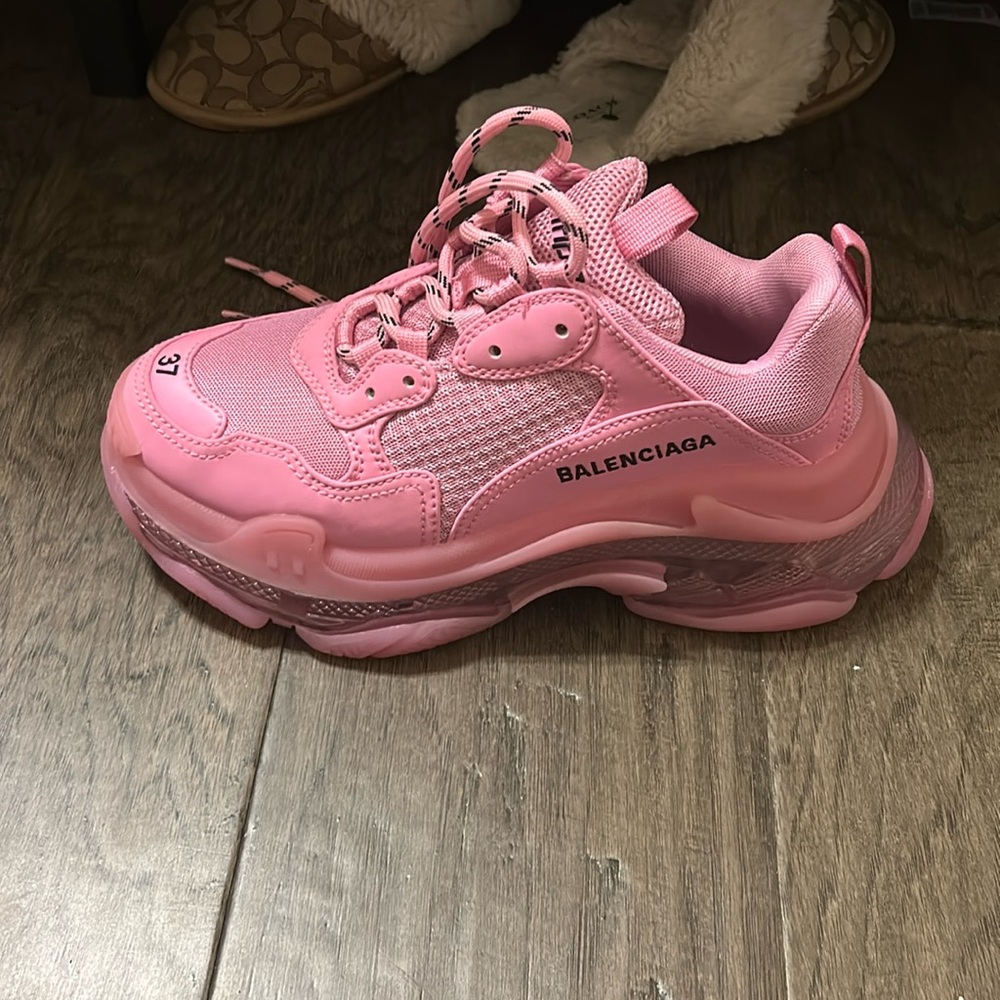 Balenciaga Triple S Clear Sole Pink Size 37 (worn once)
